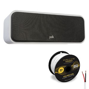 Polk Audio Signature Elite ES30  Center Channel Speaker with 14 Gauge Speaker Wire - 50 Feet (Black) - 1 of 4