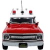 1969 Chevrolet C-10 Ambulance "Los Angeles City Fire Department" Red and White "5 Alarm" 1/50 Diecast Model by Iconic Replicas - 4 of 4
