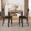Dining Table Set for 2, Kitchen Table and Chairs for 2 with Chairs, 3 Piece Dining Room Table Set for Small Space, Apartment, Studio - 2 of 4