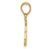 Black Bow Jewelry 14k Yellow Gold Satin Golf Cart Pendant - 2 of 4