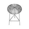 Meridian Furniture,Tuscany Silver Metal Counter Stool - 4 of 4