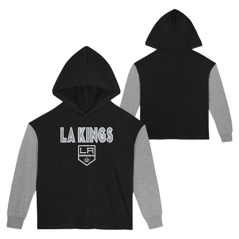 Nhl Los Angeles Kings Girls' Poly Fleece Hooded Sweatshirt : Target