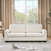 83 Inch Modern Beige Sofa, 3 Seater Couch with Deep Seats, Comfy Upholstered Sofa for Living Room, Bedroom, Office - 4 of 4