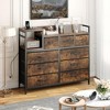 Jojoka Modern TV Stand with Built-in Charging Station - 2 of 4