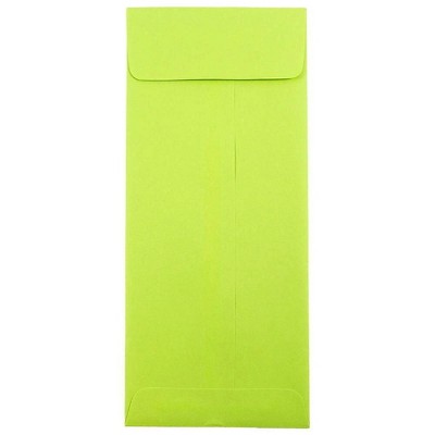 JAM Paper #12 Policy Business Colored Envelopes 4.75 x 11 Ultra Lime Green 3156398