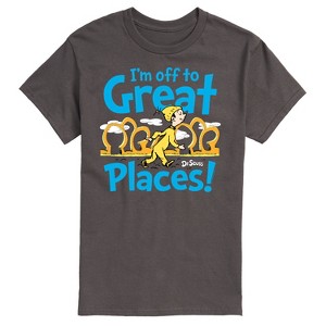 Men's - Dr. Seuss - I'm Off To Great Places Short Sleeve Graphic T-Shirt - 1 of 4