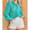 Women's Andree By Unit Crochet Lace Button Down Shirt - Savanna Jane - 2 of 4