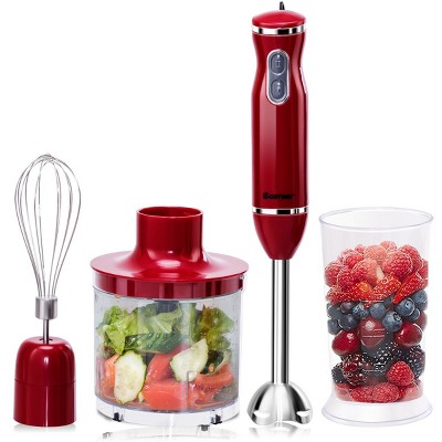 Costway 4-in-1 Immersion Hand Blender Set 2 Speed w/ Food Chopper Egg Whisk and Beaker