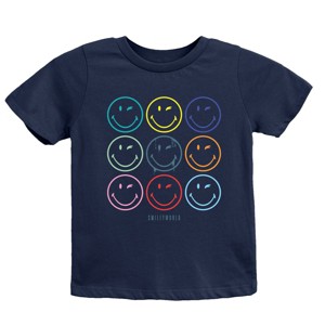 The Juniper Shop SmileyWorld Wink Rainbow Swirl Youth Short Sleeve Tee - 1 of 4