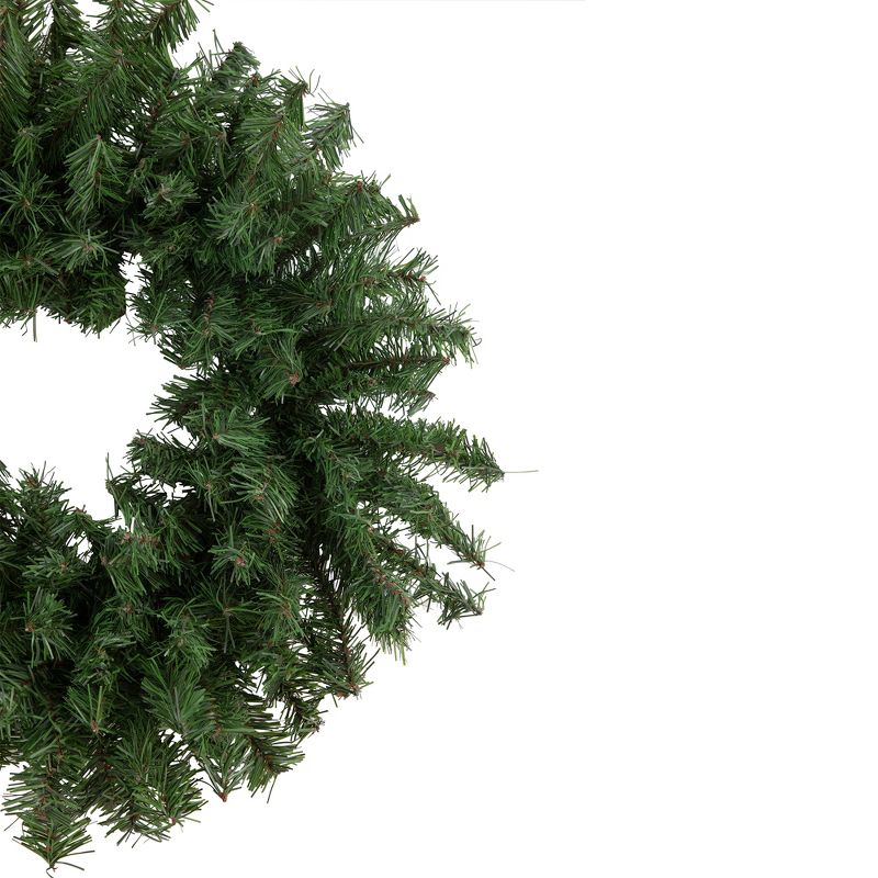 Northlight 20" Unlit Canadian Pine Artificial Christmas Wreath, 3 of 8