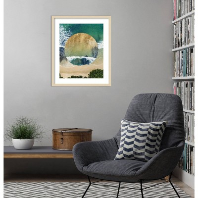 Breaking Shore IV Abstract Coastal Framed Wall Art Print