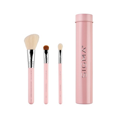 Sigma Beauty Essential Trio Makeup Brush Set - Pink - 3pc : Target