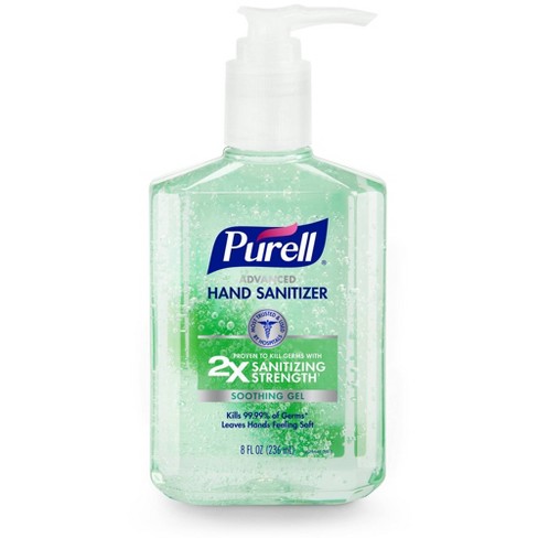 Purell Advanced Hand Sanitizer Soothing Gel With Aloe And Vitamin E - 8 Fl  Oz : Target