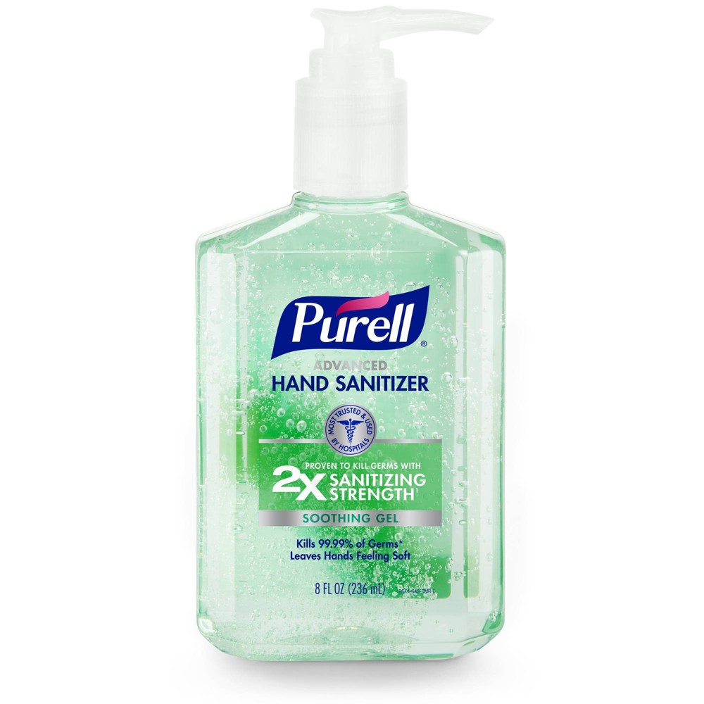 Photos - Shower Gel Purell Advanced Hand Sanitizer Soothing Gel with Aloe and Vitamin E - 8 fl