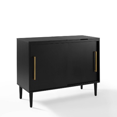 Matte black media deals console