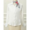Allegra K Women's Silky Rhombus Stripe Print Shirts Headband Handbag Wraps Bandana Neck Scarf Neckerchief - 2 of 4