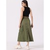 INSPIRE CHIC Women's Midi Trendy Y2K Zip High Waisted Straight Long Skirt - 3 of 4
