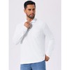 INSPIRE CHIC Men's Contrast Button Collared Pocket Long Sleeves Golf Polo T-Shirts - 4 of 4
