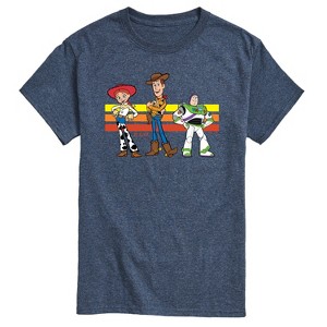 Men's - Toy Story - Buzz, Woody, And Jessie Short Sleeve Graphic T-Shirt - 1 of 4