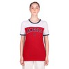 MLB Los Angeles Angels Women's Bi Blend Ringer T-Shirt - 4 of 4