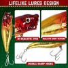 Aoibox Fishing Advent Calendar 2025 24 Piece Lure Set for Adults and Teens Includes Soft Hard Spoon Lures for Freshwater Saltwater - 4 of 4
