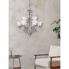 Sunset Lightning  Alistair 9-Light 2 Tiers  Chandelier  in Bright Satin Nickel - 4 of 4