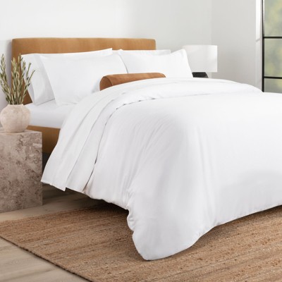 Nate Home By Nate Berkus 300tc Cotton Sateen Duvet Set, Twin, Snow