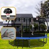 Jump Into Fun 12FT Recreational Kids Trampoline with Safety Enclosure Net & Ladder, Outdoor Recreational Trampolines - 2 of 4