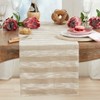 Saro Lifestyle Striped Table Runner, 16"x72", Natural - 3 of 3