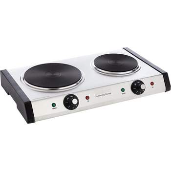 Cuisinart Single Burner 7.5 in. Brushed Stainless Cast Iron Hot Plate with  Temperature Control CB-30P1 - The Home Depot