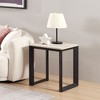 Rosary Blenn Side Table – 18" Modern Nightstand - 2 of 4