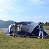 Cesicia 20 FT Navy 12 Person Camping Tents with 6 Large Mesh Windows, Double Layer, and Divided Curtain for Separated Room - 4 of 4