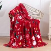 Comfort Flannel Blanket Super Soft Christmas Prints Throw Blanket Christmas Gift. - 3 of 4