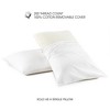 Keeco King Natural Latex Pillow: 300 Thread Count Cotton Cover, Medium Fill Density, Universal Sleeper, Machine Washable - 2 of 4