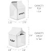 Darware Milk Carton Sugar and Creamer Set; Milk Carton Shaped White Ceramic Cream Jug and Sugar Bowl - 2 of 4