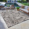 120"x94" Paseo Akimbo Indoor/Outdoor Rug Gray White/Botanical - Gertmenian - 4 of 4