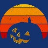 Women's Design By Humans Vintage Retro Sunset Halloween Pumpkin I By lemonpepper Racerback Tank Top - 2 of 3