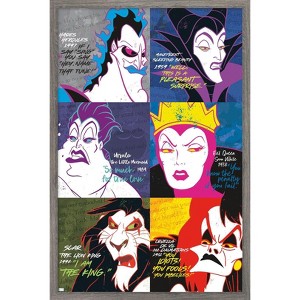 Trends International Disney Villains - Grid Framed Wall Poster Prints - 1 of 4