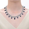 Guili Tennis Station Necklace with Sapphire Dangles, Elegant Gold Plated Necklace Featuring Sapphire Accents for a Touch of Glamour and Timeless Style - 3 of 3
