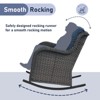 Gymojoy Outdoor Rocking Chair Rattan Rocker Chairs with Cushion - 4 of 4
