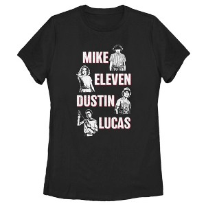 Women's Stranger Things Mike Eleven Dustin Lucas T-Shirt - 1 of 3