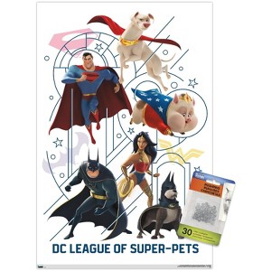 Trends International DC Comics Movie DC League Of Super-Pets - Counterparts Unframed Wall Poster Prints - 1 of 4