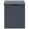 vidaXL Storage Box Anthracite Plastic (with wood effect) Compact - 2 of 4