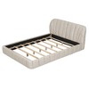 NicBex Queen Size Upholstered Platform Bed Frame with Thick Polyester Fabric Headboard,Wood Slats Support,No Box Spring Needed,Easy Assembly - 4 of 4