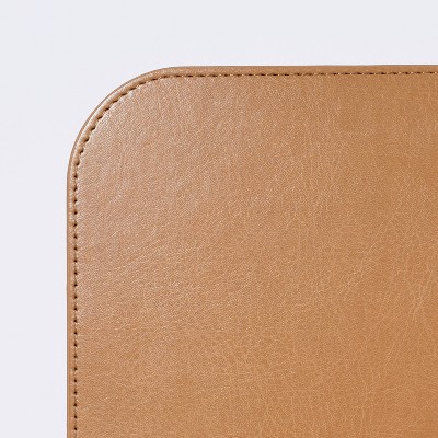 Faux Leather Mouse Pad Brown - Threshold&#8482;_1