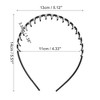 Unique Bargains Women's Flower Edge Anti-Slip Toothed Hairband Black 1 Pc - 3 of 4