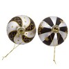 Kurt Adler 80 MM Silver/ Black/ Gold Glass Balls, 6-Piece Set - 4 of 4