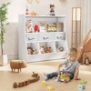 SKONYON Kids Bookshelf and Toy Organizer with Fabric Drawers, Open Cubbies, Safe Design, Compact Storage Solution for Playroom or Nursery - 3 of 4