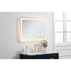 Elegant Lighting Lux 27in x 36in Hardwired LED mirror with magnifier and color changing temperature 3000K/4200K/6000K - 3 of 4