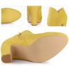 Perphy Women's Platform Round Toe Chunky High Heels Ankle Boots - 3 of 4